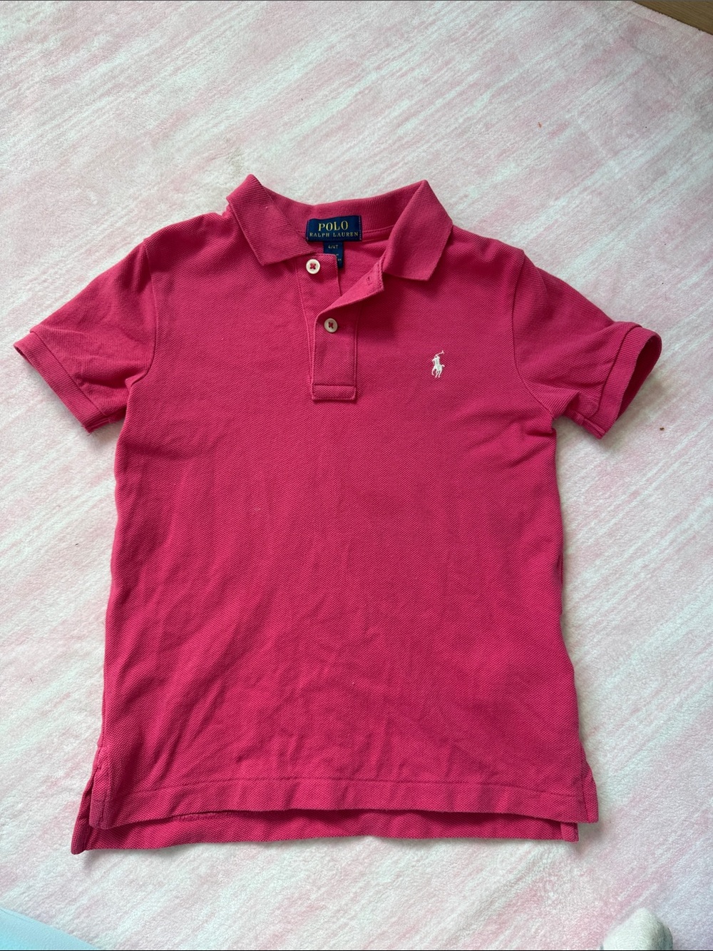 Ralph Lauren Boys' Raspberry Short Sleeve Polo